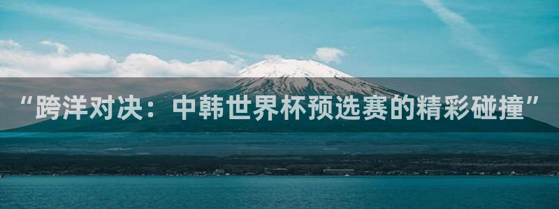 世界杯时间：“跨洋对决：中韩世界杯预选赛的精彩碰撞”